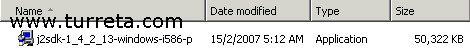 Downloaded Java 2 installer
