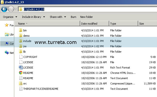 Verify Java 2 installation