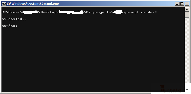 DOS Change command-line prompt