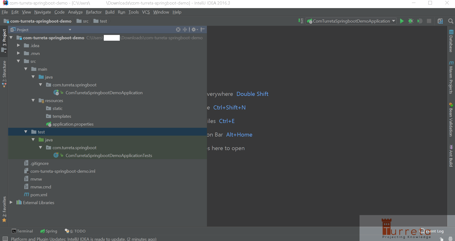 create Spring Boot IntelliJ