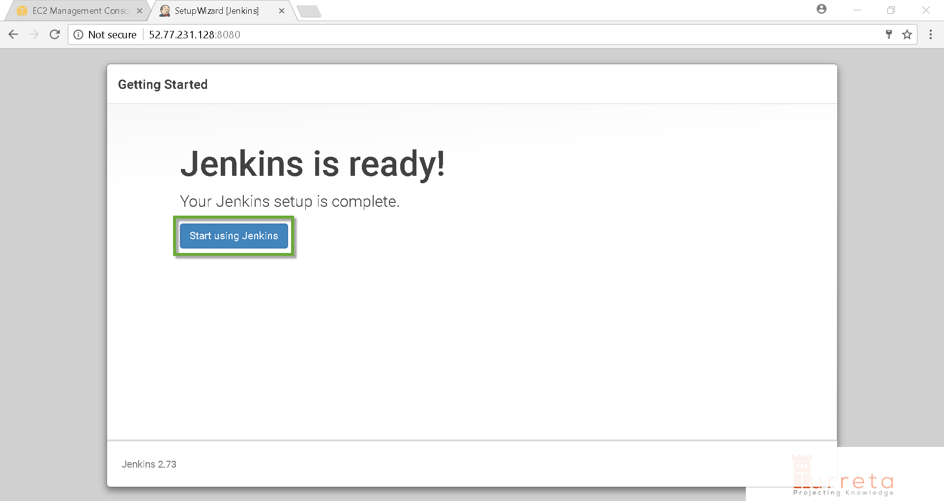 Jenkins is now ready