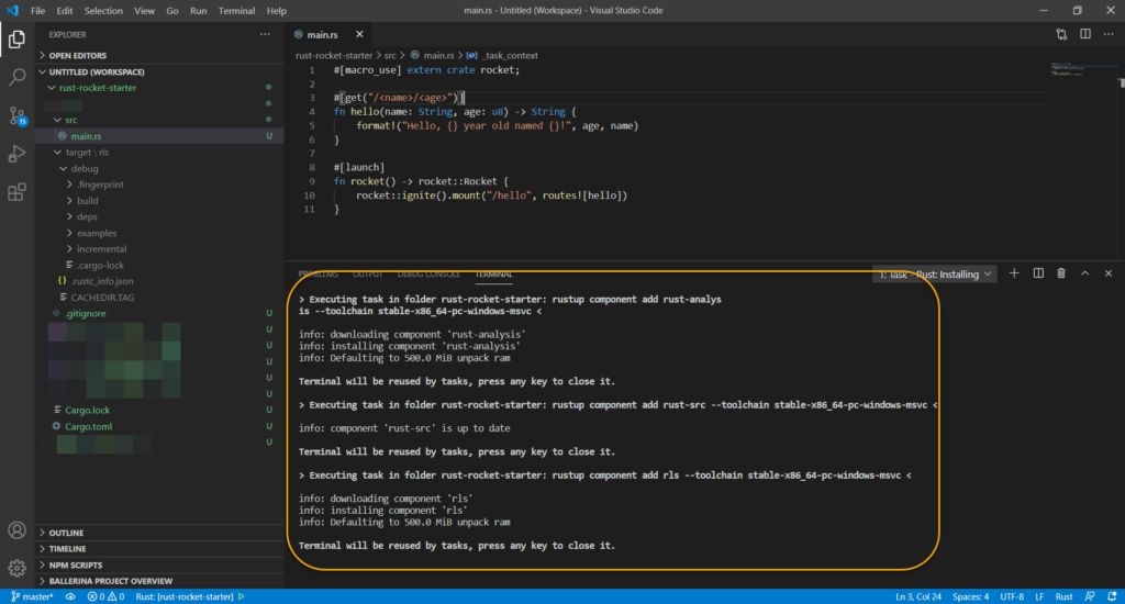 Rust IDE Plugin For Visual Studio Code - Install And Use - Turreta