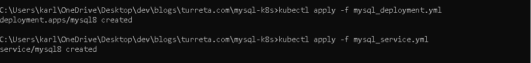 MySQL Kubernetes Docker For Windows